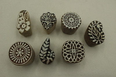 handmadebazar Handmade printing stamps Printing Blocks(Pack of 7)