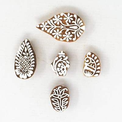 HandCarved IK-BLK-SET5-293 Printing Blocks(Pack of 5)