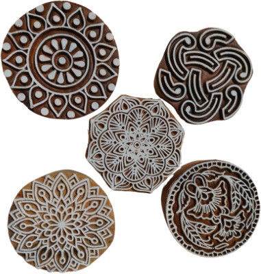 Sharma Handicraft 3 Printing Blocks(Pack of 5)