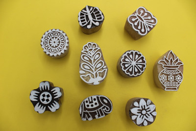 jaipurkala D0059 Printing Blocks(Pack of 9)
