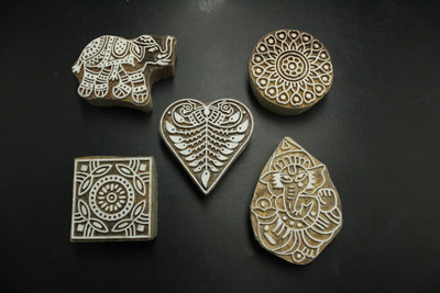 jaipurkala D0074 Printing Blocks(Pack of 5)