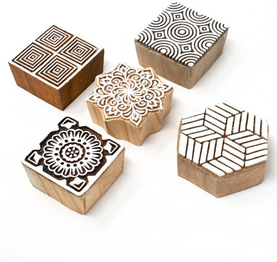 HandCarved IK-BLK-SET5-264 Printing Blocks(Pack of 5)