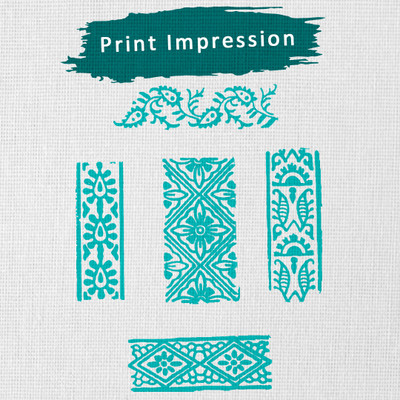 HandCarved IK-BLK-SET5-117 Printing Blocks(Pack of 5)