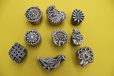 jaipurkala D0056 Printing Blocks(Pack of 9)