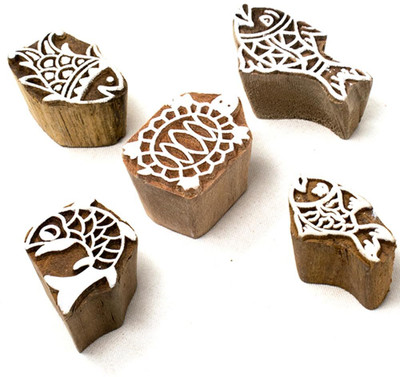 HandCarved IK-BLK-SET5-272 Printing Blocks(Pack of 5)