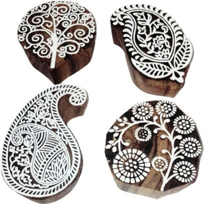 Sharma Handicraft thatag03 Printing Blocks(Pack of 4)