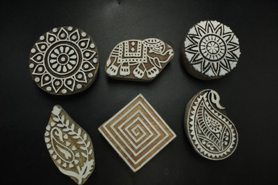 jaipurkala D0057 Printing Blocks(Pack of 6)
