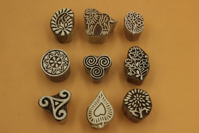 jaipurkala printing stamps Printing Blocks(Pack of 9)