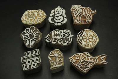 jaipurkala D0011 Printing Blocks(Pack of 9)