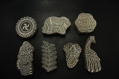 jaipurkala D0091 Printing Blocks(Pack of 7)