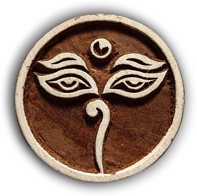 Krafts officially Handmade shisham Wooden Printing block|Deep Carved 639045 Printing Blocks(Pack of 1)
