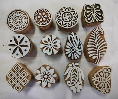 Sharma Handicraft tag015 Printing Blocks(Pack of 10)