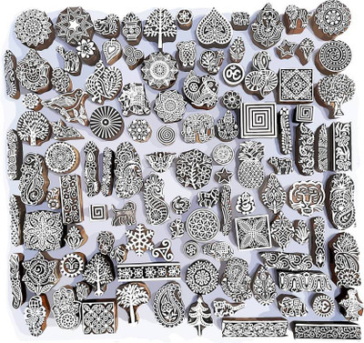 Reniq B_0013 Hand Made Stamps Printing Blocks(Pack of 10)