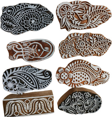 Sharma Handicraft 2 Printing Blocks(Pack of 8)