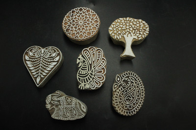 jaipurkala D0020 Printing Blocks(Pack of 6)