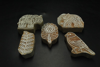 jaipurkala D00123 Printing Blocks(Pack of 5)