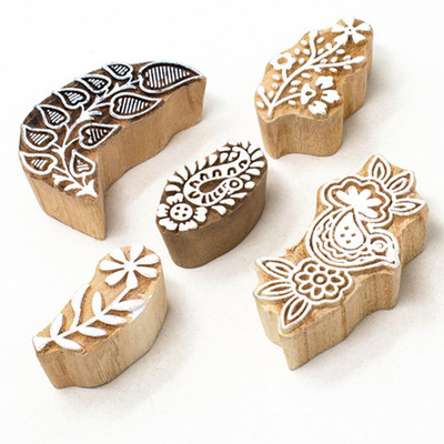 HandCarved IK-BLK-SET5-275 Printing Blocks(Pack of 5)