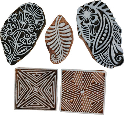 Sharma Handicraft 4 Printing Blocks(Pack of 5)
