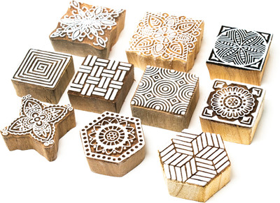 Hashcart IK-BLK-SET10-350 Printing Blocks(Pack of 10)