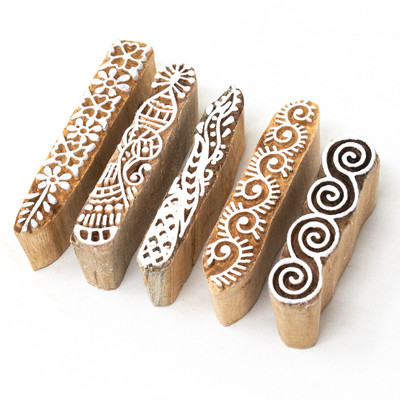 HandCarved IK-BLK-SET5-138 Printing Blocks(Pack of 5)