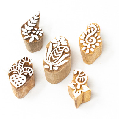 HandCarved IK-BLK-SET5-115 Printing Blocks(Pack of 5)
