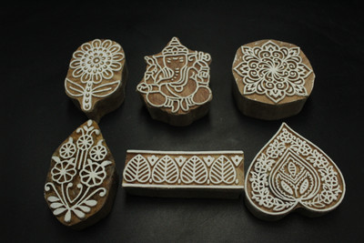 jaipurkala D0098 Printing Blocks(Pack of 6)