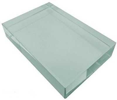 Kambojtraders Glass Slab Size 75x50x18mm | Pack of 5 - Solid Prism