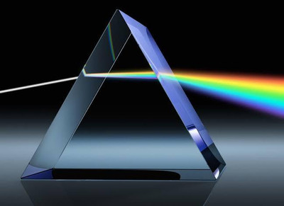 COMETEK Equilateral Glass Prism 38mm×38mm×38mm for Science DIY Experiments Solid Prism