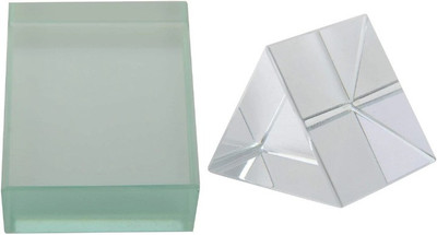 Spylock High Grade Optical Galss Salb 75*50*18 mm and Glass Prizm 50*50 mm . Solid Prism
