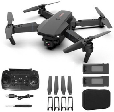Altivus E88 Pro Dual Lens 4K Drone with Headless Mode & Strong Battery Power 2.4 GHz AM4 4 Core Processor Designed for Workstation(Black)
