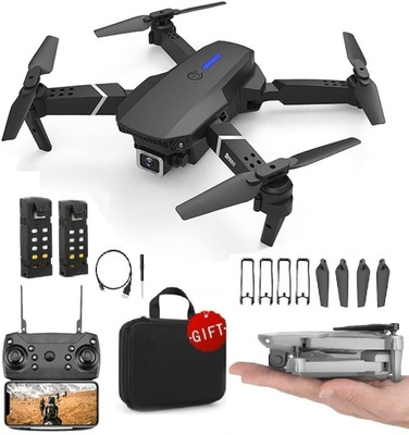 Auronix E88 Pro 4K Foldable Drone with Dual Speed Control & WiFi Live Transmission DDR2 2 GB NVIDIA Chipset 0 bit 2.4 MHz Graphics Card(Black)
