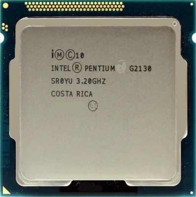 Intel G2130(Dual core ,3.2GHz ,LGA1155) 3.2 GHz LGA 1155 Socket 2 Cores Desktop Processor(Silver)