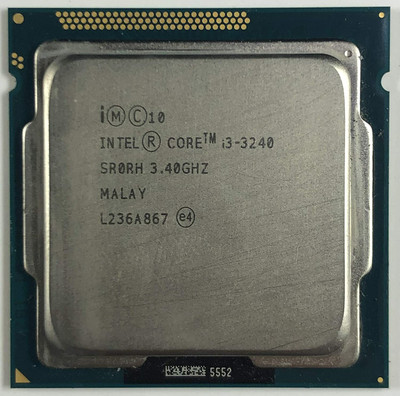 Intel core I3 3rd gen 3240 3.4 GHz LGA 1155 Socket 4 Cores Desktop Processor(Silver)