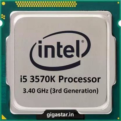 GIGASTAR 3.4 GHz LGA 1155 Intel i5-3570K For H61 Motherboard 3rd Generation Processor(Silver)