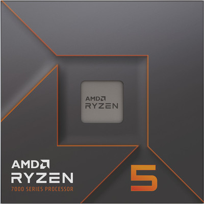 AMD Ryzen 5 7600X 4.7 GHz Upto 5.3 GHz AM5 Socket 6 Cores 12 Threads Desktop Processor(Silver)