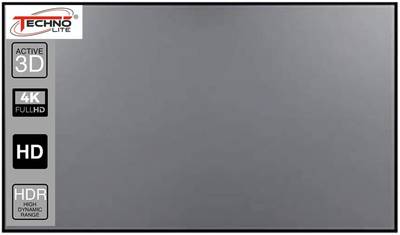 Technolite 120 Inch Diagonal 9x5 Ft, 16:9 Grey Color Foldable High Contrast Anti Crease ALR Projector Screen (Width 267 cm x 150 cm Height)
