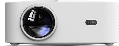 WANBO X1 Max, Native 1080P, 3900 Lumens, Auto Focus & 4D Keystone, Android 9.0 (3900 lm / 1 Speaker / Wireless / Remote Controller) Projector(White)
