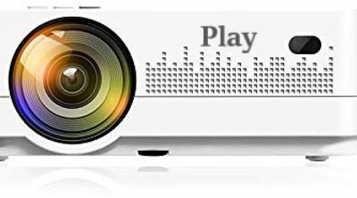 PLAY MP1A Recently Launched Android 9.0 Digital 3D 4k Full HD LED Smart Projector (5000 lm / Wireless / Remote Controller) Portable Projector(White)