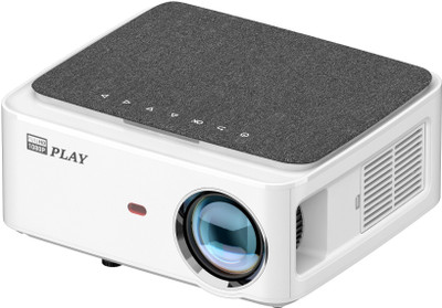 PLAY Full HD Native 1080P Big Screen 5G WIFI Android 3D Home Office Projector (8000 lm / Remote Controller) Projector(Black)