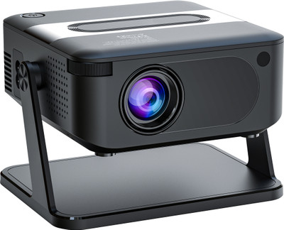 Shopexo HA109 4K Support Native Full HD Android Bluetooth Wifi Free Style (5000 lm / 1 Speaker / Wireless / Remote Controller) Portable Projector(Black)