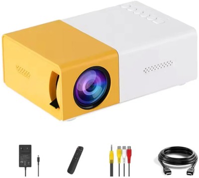 Jaaro Full HD Mini LED Projector IQ101 (600 lm / Remote Controller) Portable Projector(Yellow)