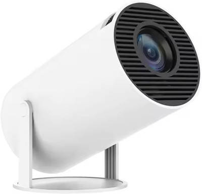TecSox HY300 Mini Portable Auto Keystone Projector, 4K UHD, 260 ANSI Lumens, Smart WiFi (3500 lm) Portable Projector(White)