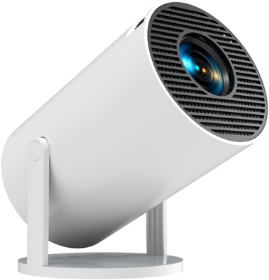 Jaaro Smart LED Projector with 1080P HD Resolution, Rotatable (2000 lm / Wireless / Remote Controller) Portable Projector(White)
