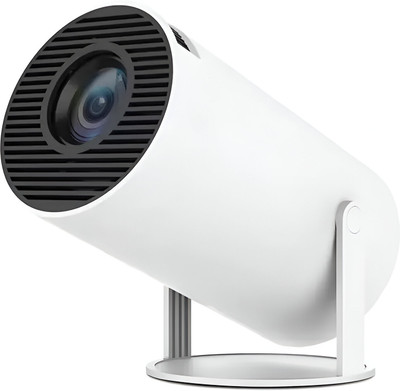 TUNIFI HY300 1GB/8GB, HD Android 11 Projector WiFi 6/BT 5.0 180° Rotation Auto Keystone (4500 lm / Remote Controller) Portable Projector(Ghost White)