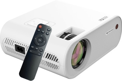 ZEBRONICS ZEB-LP1000 (3300 Lm / Remote Controller) Portable Full HD 1080p With 150-inch Screen Size, HDMI IN, AV IN, AUX OUT, USB X 2, 50000 Hours Lifelong LED Lamp, Built In Speaker, Ceiling Mountable. Projector  (White) For Rs. 7599 @ 42 %