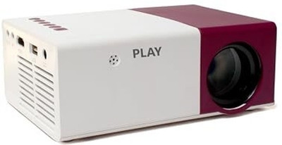 PLAY New Pixel Pro Full HD LED 3D Mini HDMI/AV/USB/AUDIO OUT/TV Input (2000 lm) Portable Projector(White)