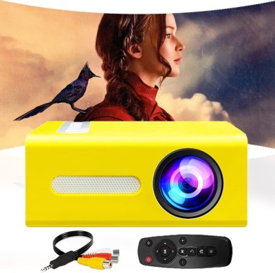VOLTAC Mini Home Theater with Remote Controller, Support HDMI, AV, SD, USB (1000 lm) Portable Projector(YELOWW)