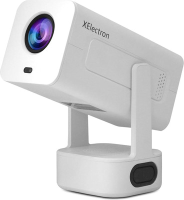 XElectron Techno Plus Android 13 Smart Projector,4X Louder, Auto Focus, 4K Support, 1080p (9000 lm) Portable Projector(White)