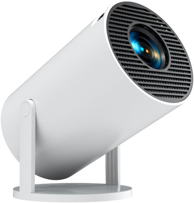TUNIFI HY300 1GB/8GB, HD Android 11 Projector WiFi 6/BT 5.0 180° Rotation Auto Keystone (4500 lm / Remote Controller) Portable Projector(White)