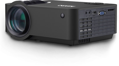AGARO AG60S Andriod HD Projector with 2000 Lux Full HD 1080P Video Projector, Compatible with Smartphone, HDMI,VGA,AV and USB, SD Card with WiFi and 8GB Internal Memory (2000 lm) Projector(Black)